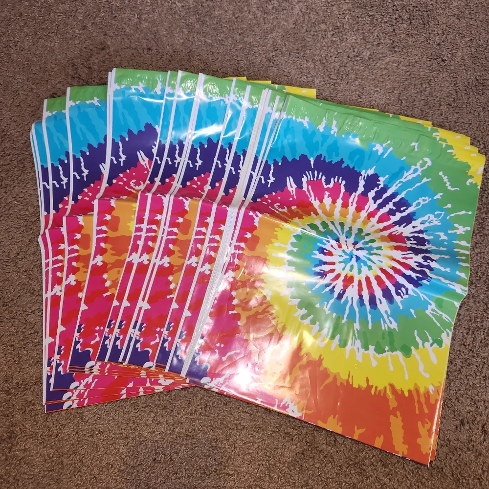 25 bags - Tye dye polymailers 10x 13 new